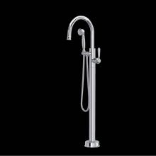 Rohl TTD06HF1LMAPC - Traditional Single Hole Floor Mount Tub Filler Trim