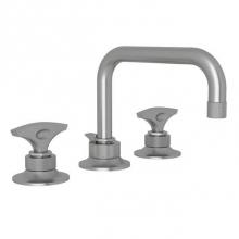 Rohl MB2009DMPW-2 - Rohl Michael Berman Graceline Deck Mounted Widespread Lavatory Faucet With Low Level Spout, Pop-Up