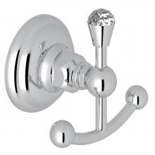 Rohl A1481CAPC - Swarovski® Crystal Double Robe Hook