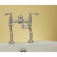 Sign Of The Crab P0803C - Chrome Deck Mount Faucet W/Lever Handles-Tub Filler