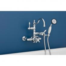 Sign Of The Crab P1016C - Chrome 7'' Ctr Wall Mount Thermostatic Faucet W/Fixed Arched Spout And