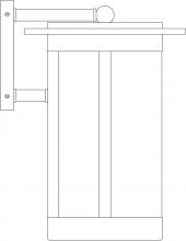 Arroyo Craftsman SAB-9CS-BZ - 9" Santorini Wallmount