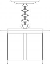 Arroyo Craftsman SAH-9AM-RC - 9" Santorini Pendant