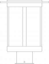 Arroyo Craftsman SAP-9M-AC - 9" Santorini Post Mount