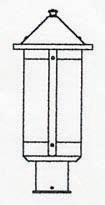 Arroyo Craftsman BP-7LAM-S - 7" berkeley long body post mount