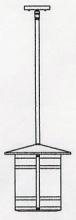 Arroyo Craftsman BSH-11LGW-N - 11" berkeley long body stem hung pendant