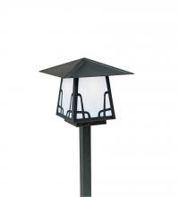 Arroyo Craftsman CSP-8BAM-S - 8" carmel stem mount with bungalow overlay