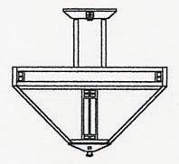 Arroyo Craftsman PIH-18TN-BZ - 18" prairie inverted ceiling mount