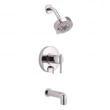 Gerber Plumbing D511058TC - Parma 1H Tub & Shower Trim Kit & Treysta Cartridge w/ Diverter on Valve & 5 Function S