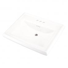 Gerber Plumbing G0012555 - Logan Square Petite Ped Top 24.25:x20.13'' 4''CC White