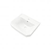 Gerber Plumbing G0013561 - Viper Petite Ped Top 21.88''x18.5'' Single Hole White