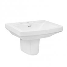 Gerber Plumbing G0023518 - Hinsdale Wall Hung Lav Combo: G0013508 Lav w/ G0029838 Shroud White