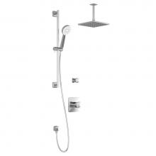 Kalia BF1434-110-001 - UMANI™ TD2 : Thermostatic Shower System Vertical Ceiling Arm Chrome