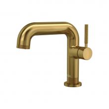 Kalia BF1797-180 - PRECISO™ Single Hole Lavatory Faucet With Push Drain and Overflow Brushed Gold