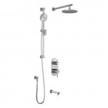 Kalia BF1824-110 - PRECISO™ TD3 (Valve Not Included)  AQUATONIK™ T/P with Diverter Shower System with Wallarm Chr