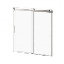 Kalia DR1413-120-003 - AKCESS™ 2-Panel Sliding Panel Bathtub Door 60''x60'' Reversible Brushed Nick