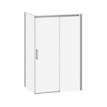 Kalia DR1477/DR1567-110-003 - VIVIO™ Sliding Shower Door 2 Panels 48''x75'' Chrome Clear Duraclean Glass w