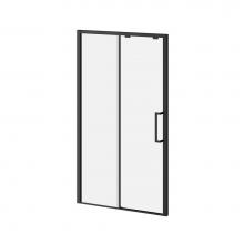 Kalia DR1840-160-003 - IKONIK48''x79'' Sliding Shower Door Duraclean Glass with Fixed Panel and Mobil