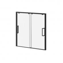 Kalia DR1954-160-003 - IKONIK™ Bypass 2-Panel Bypass Sliding Bathtub Door 60''x60'' Reversible Matt