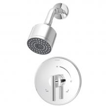 Symmons 3501-CYL-B-1.5-TRM - Dia Single Handle 1-Spray Shower Trim with Solid Brass Escutcheon in Polished Chrome - 1.5 GPM (Va