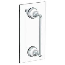 Watermark 180-0.1-6SDP-AA-WH - Venetian 6” shower door pull with knob/ glass mount towel bar with hook