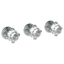 Watermark 201-WTR3-R2-WH - Wall Mounted 3-Valve Shower Trim