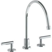 Watermark 23-7EG-L8-WH - Deck Mounted 3 Hole Extended Gooseneck Kitchen Faucet