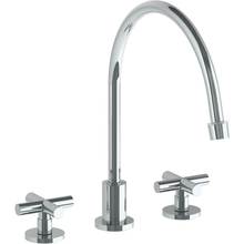 Watermark 23-7EG-L9-GP - Deck Mounted 3 Hole Extended Gooseneck Kitchen Faucet