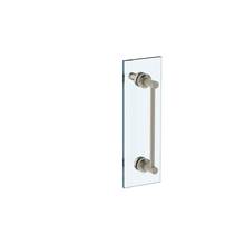 Watermark 25-0.1-18SDP-GP - Urbane 18'' shower door pull with knob/ glass mount towel bar with hook