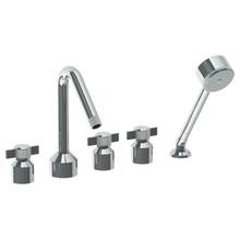 Watermark 25-8.1-IN16-WH - Deck Mounted 5 Hole Bath set with Angled Spout