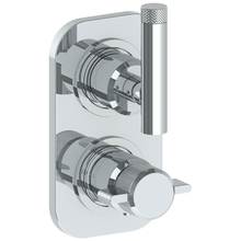 Watermark 25-T25-IN14-WH - Wall Mounted Mini Thermostatic Shower Trim with built-in control, 3 1/2'' x 6 1/4'&