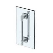 Watermark 27-0.1-6DDP-WH - Sense 6” double shower door pull/ glass mount towel bar