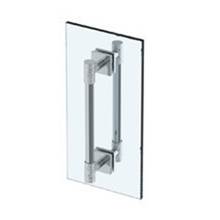 Watermark 27-0.1A-DDP-SBZ - Sense 24'' double shower door pull/ glass mount towel bar