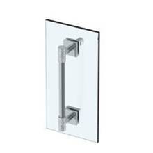 Watermark 27-0.1-6SDP-GP - Sense 6” shower door pull with knob/ glass mount towel bar with hook