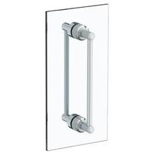 Watermark 29-0.1-12DDP-SBZ - Transitional 12'' double shower door pull/ glass mount towel bar