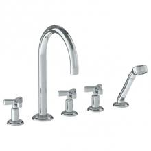 Watermark 30-8.1-TR25-SBZ - Deck Mounted 5 Hole Bath Set