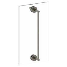 Watermark 31-0.1-18SDP-WH - Brooklyn 18'' shower door pull with knob/ glass mount towel bar with hook