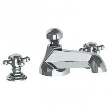 Watermark 312-8-V-SBZ - Deck Mounted 3 Hole Bath Set