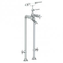 Watermark 312-8.3STP-V-SBZ - Floor Standing Bath Set with Hand Shower and Shut-Off Valves