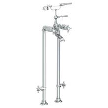 Watermark 312-8.3STP-X-GP - Floor Standing Bath Set with Hand Shower and Shut-Off Valves