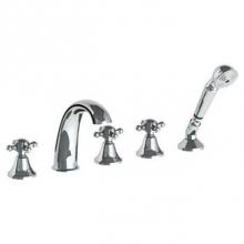 Watermark 313-8.1-AX-SBZ - Deck Mounted 5 Hole Bath Set