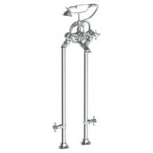 Watermark 313-8.3STP-AX-SBZ - Floor Standing Bath Set with Hand Shower and Shut-Off Valves