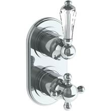 Watermark 313-T25-SW-PC - Wall Mounted Mini Thermostatic Shower Trim with built-in control, 3 1/2''