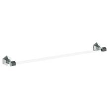 Watermark 314-0.1A-G-WH - Wall Mounted Glass Towel Bar, 24''