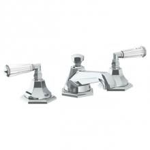 Watermark 314-2-CRY4-SBZ - Deck Mounted 3 Hole Lavatory Set