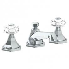 Watermark 314-2-CRY5-SBZ - Deck Mounted 3 Hole Lavatory Set