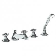 Watermark 314-8.1-XX-SBZ - Deck Mounted 5 Hole Bath Set