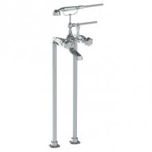 Watermark 314-8.3-T6-SBZ - Floor Standing Bath Set with Hand Shower