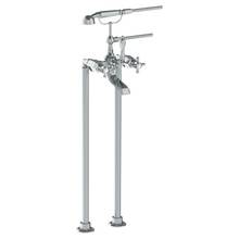 Watermark 314-8.3-XX-WH - Floor Standing Bath Set with Hand Shower