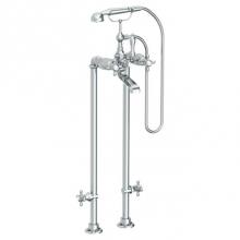 Watermark 314-8.3STP-XX-SBZ - Floor Standing Bath Set with Hand Shower and Shut-Off Valves